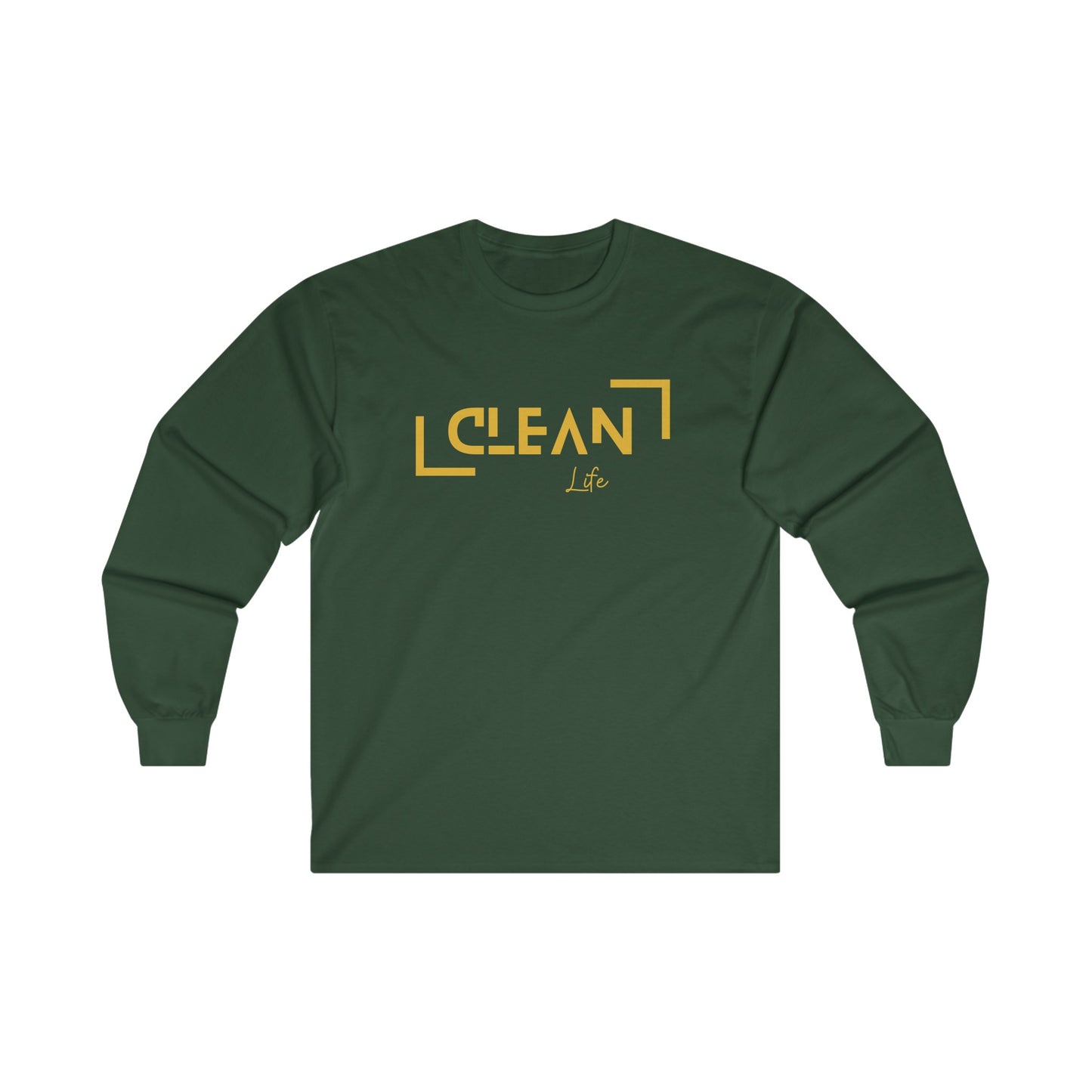 "Clean Life" Ultra Cotton Long Sleeve Tee