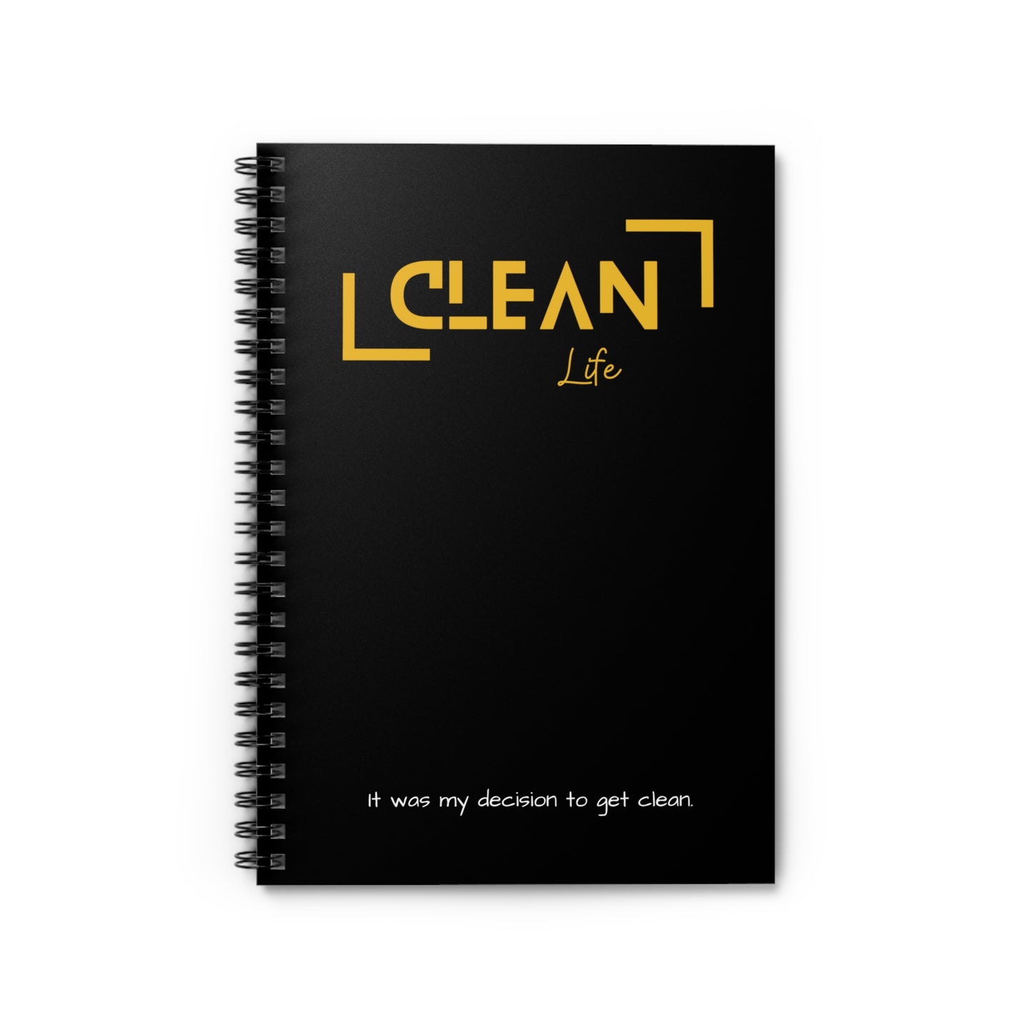 "Clean Life" Spiral Notebook - Ruled Line