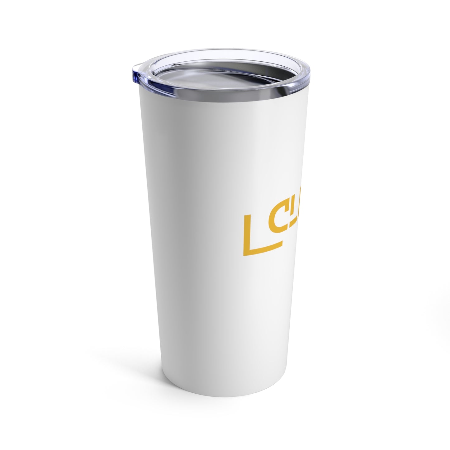 "Clean Life" White/Gold Tumbler 20oz