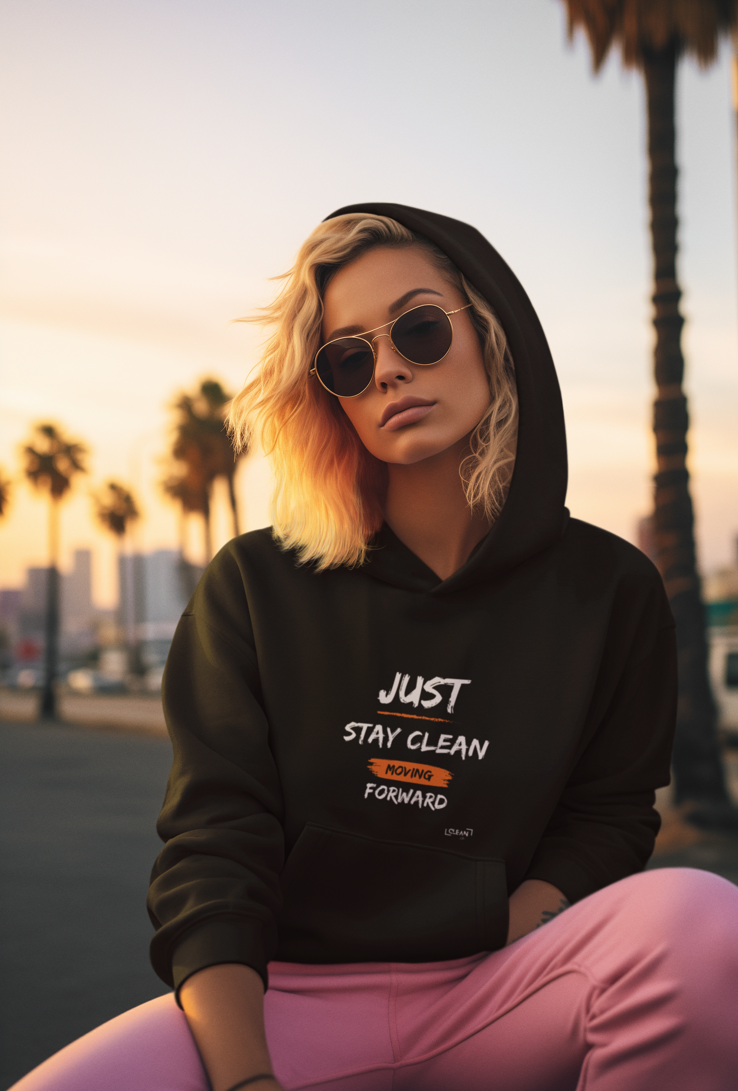 "Stay Clean" Unisex Heavy Blend™ Hooded Sweatshirt