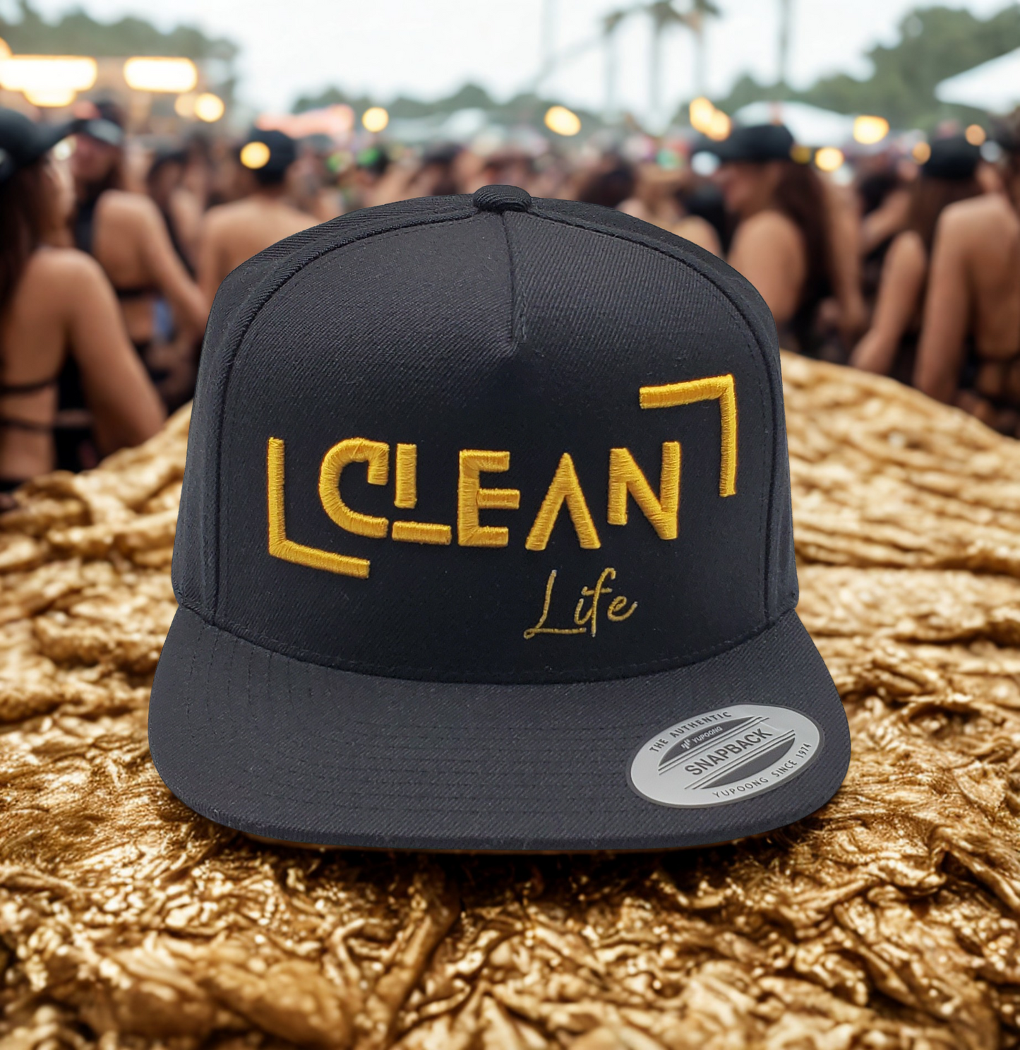 Clean Life premium 5-panel snapback cap