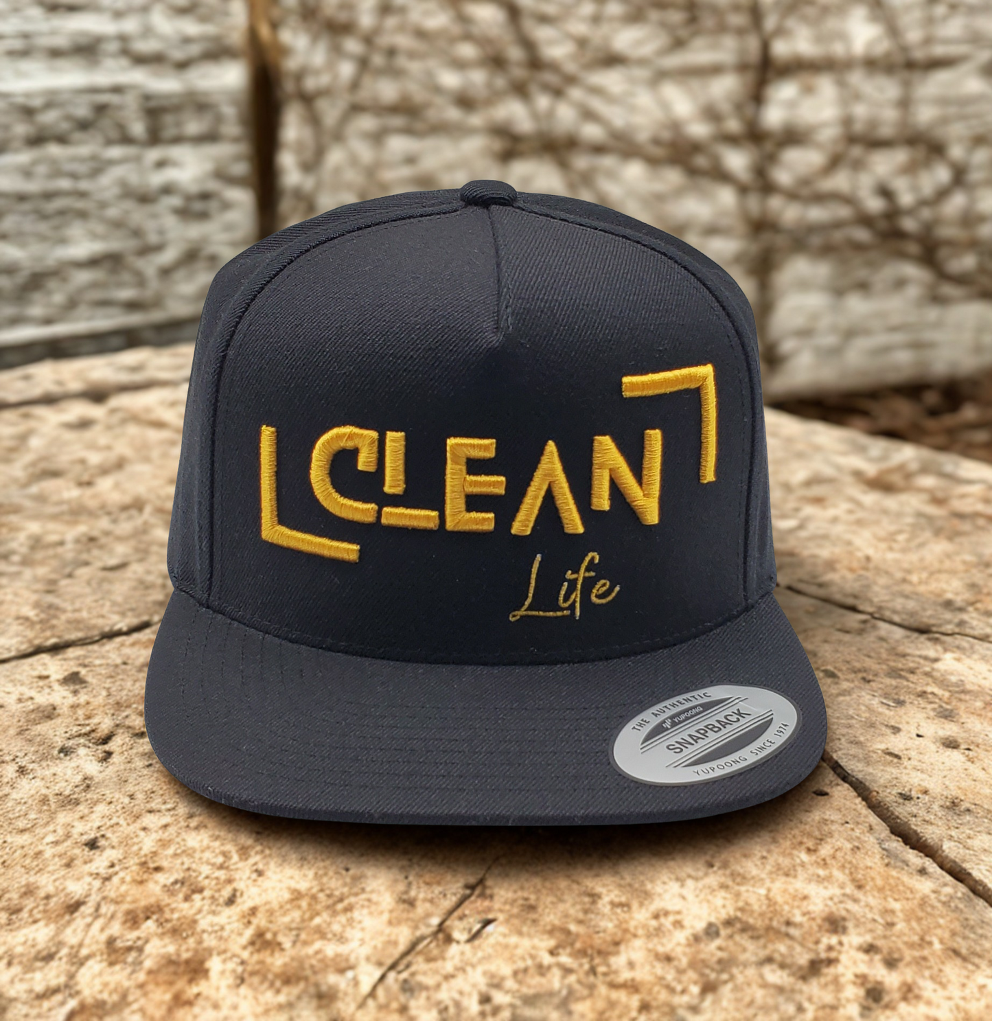 Clean Life premium 5-panel snapback cap